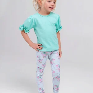 leginsy romantyczne bukiety na mięcie