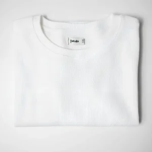 Longsleeve drobny prążek dla chłopca biel