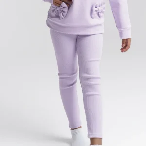 leginsy prążek lila