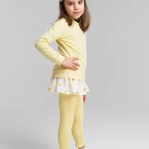 leginsy prążek bananowe