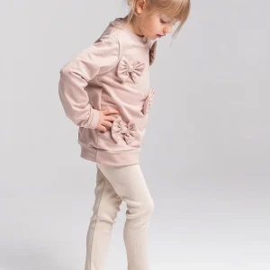 leginsy prążek beż