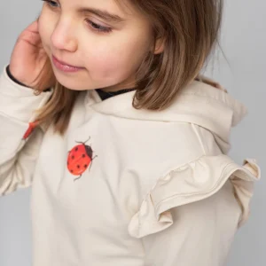 Bluza dresowa w biedronki z kapturem