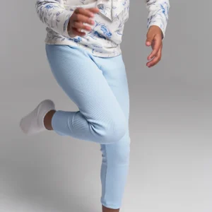 leginsy prążek baby blue