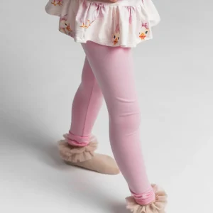 leginsy prążek róż