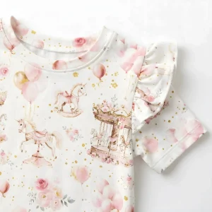 Body Bluzka urocze karuzele krótki rękaw