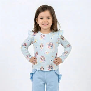 Body Bluzka tęczowe laleczki długi rękaw