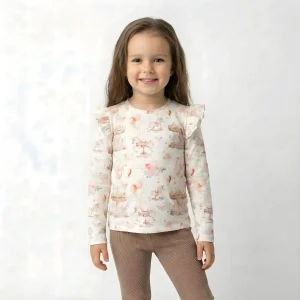 Body Bluzka urocze karuzle długi rękaw