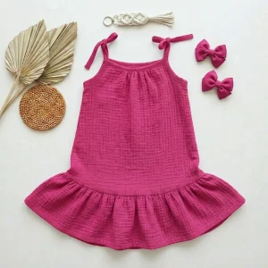 sukienka muślinowa cukierek