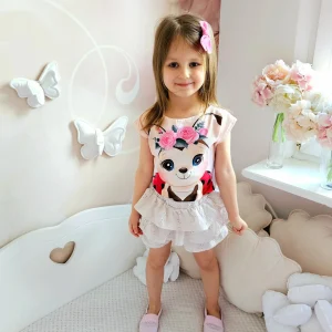 spódnico-spodenki ażur beż