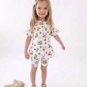 body bluzka króliczki z motylkami