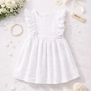 sukienka ażurowa biała