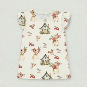 Bluzka myszy z malinami