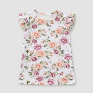 Bluzka morelowe róże