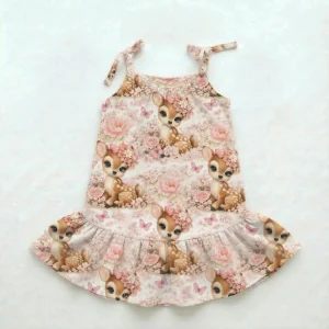 sukienka wiązana letnia słodkie sarenki