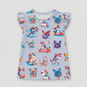 Bluzka błękitne jednorożce