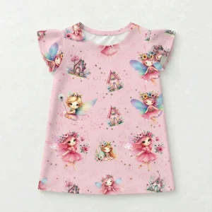 Bluzka letnie wróżki na różu